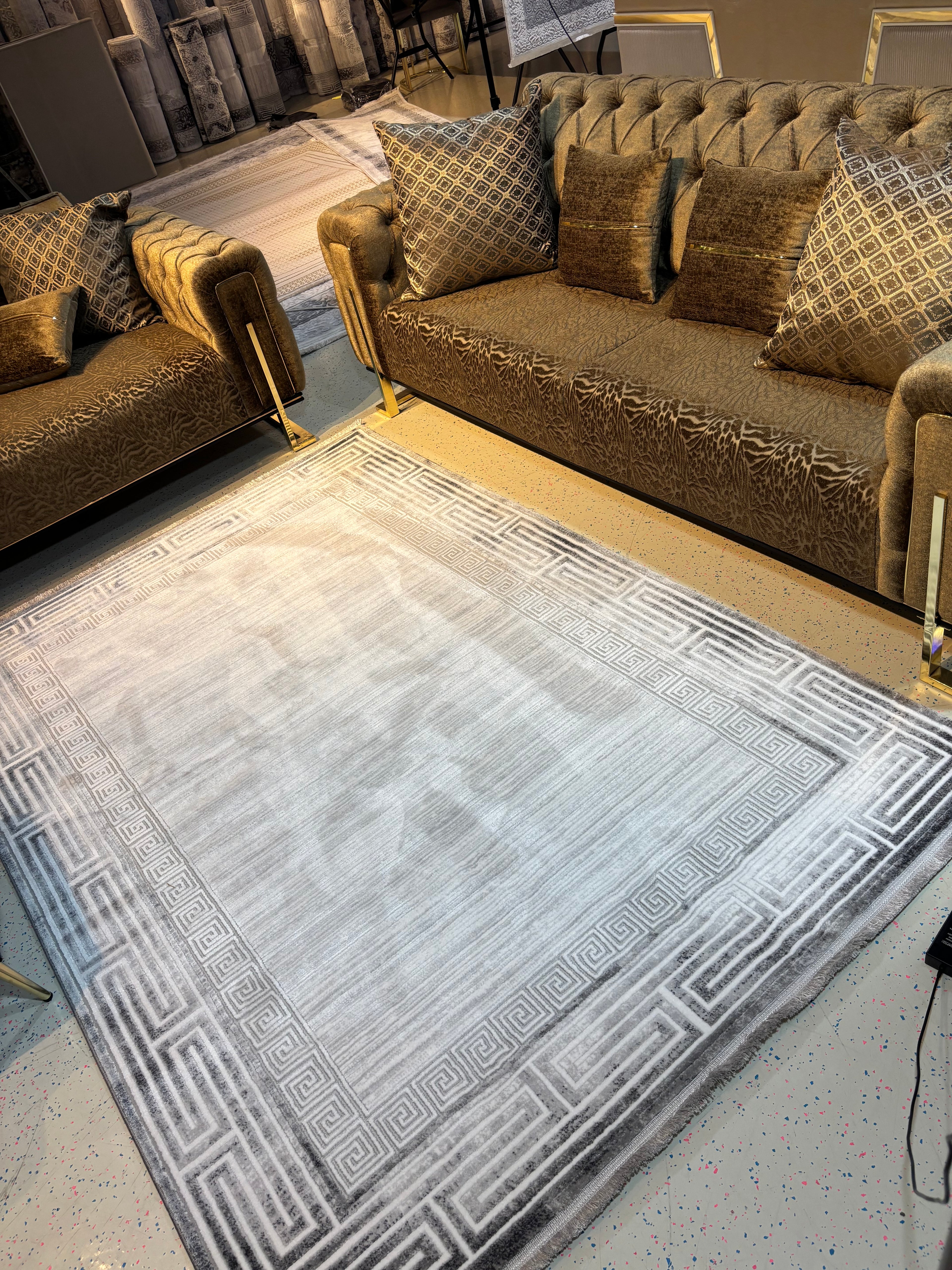 Grey Framework™ Turkish Rug