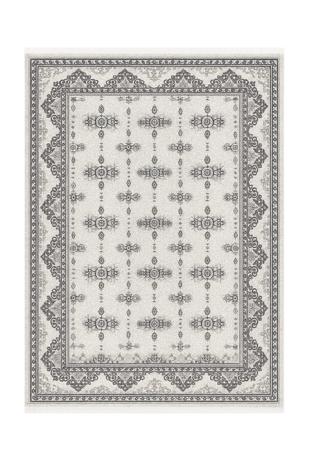 Grey Petal™ Turkish Rug